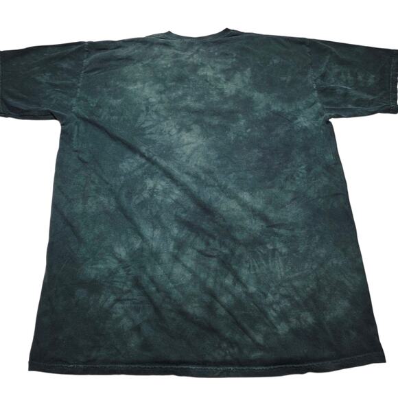 Vintage The Mountain Elk Graphic T-Shirt Green Tie Dye Men's XL Nature Y2k - Picture 3 of 6
